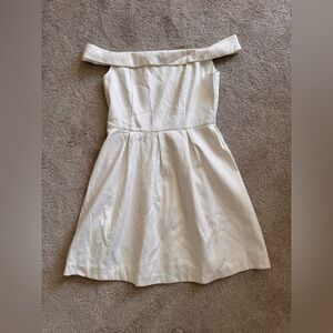 Mimi + Dottie white off-shoulder dress L